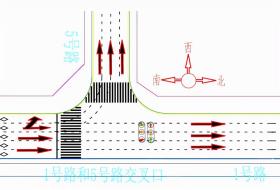 航西 1 号路与 5 号路交叉口